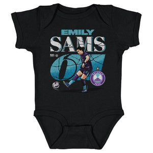 Emily Sams Orlando Pride Cracked Number Baby Onesie