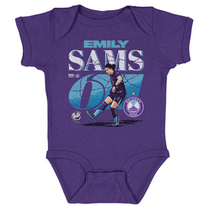 Emily Sams Orlando Pride Cracked Number Baby Onesie