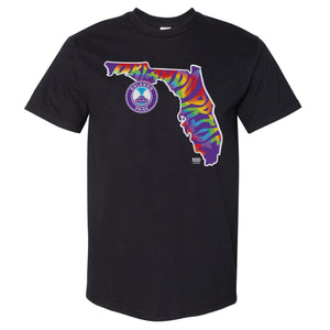 Orlando Pride Groovy Pride State Unisex Heavyweight Tee