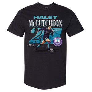 Haley McCutcheon Orlando Pride Cracked Number Unisex Heavyweight Tee
