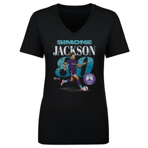 Simone Jackson Orlando Pride Cracked Number Women's V-Neck Tee
