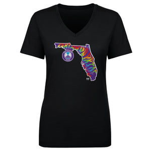 Orlando Pride Groovy Pride State Women's V-Neck Tee