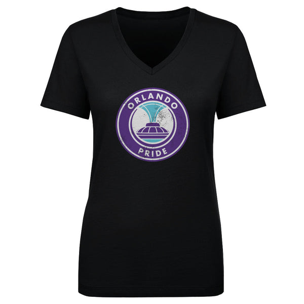 Orlando Pride Vintage Primary Logo Women's V-Neck Tee