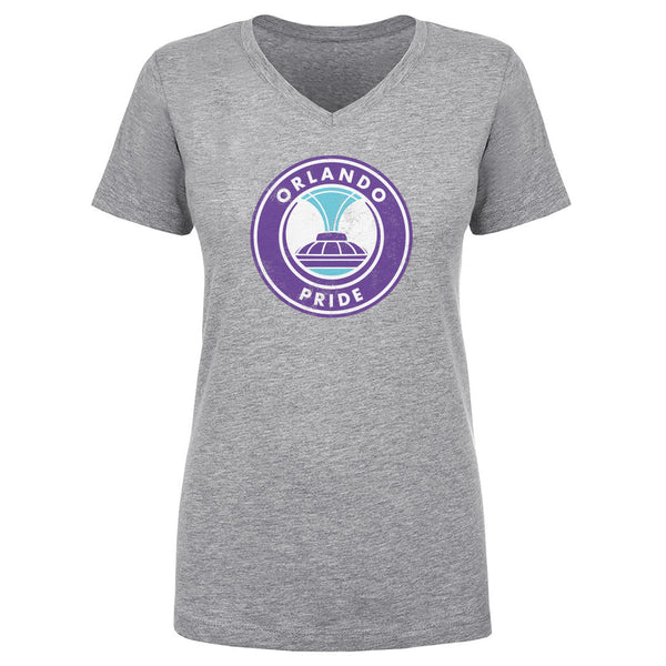 Orlando Pride Vintage Primary Logo Women's V-Neck Tee