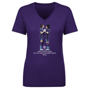 Marta & Luana Orlando Pride Score Women's V-Neck Tee