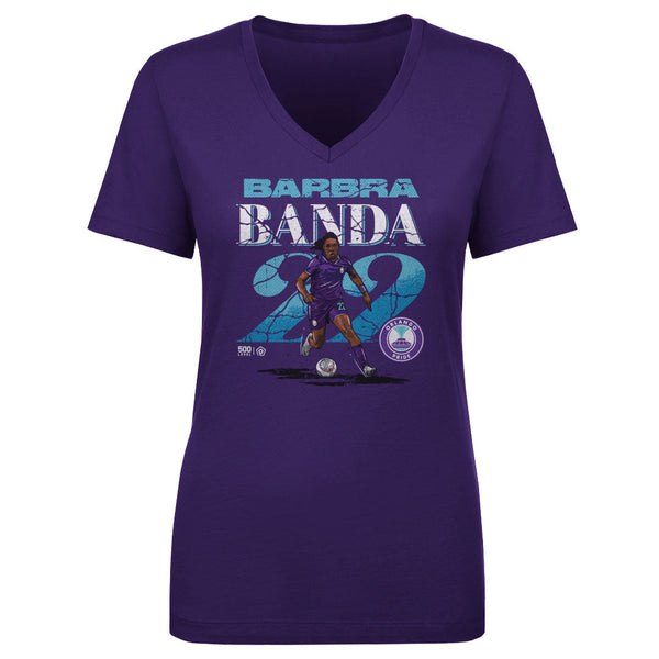 Barbra Banda Orlando Pride Cracked Number Women's V-Neck Tee
