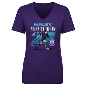 Haley McCutcheon Orlando Pride Cracked Number Women's V-Neck Tee